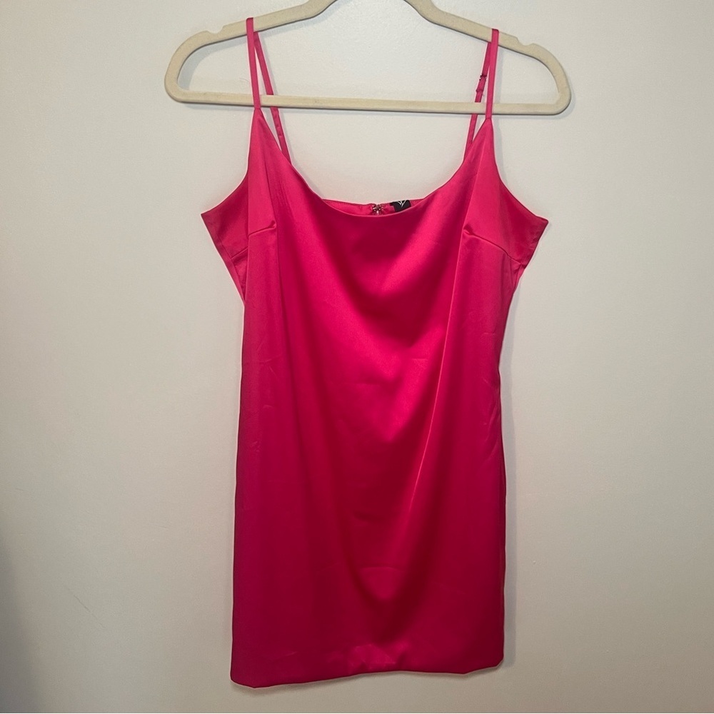 Vibrant Pink Spaghetti Strap Dress
